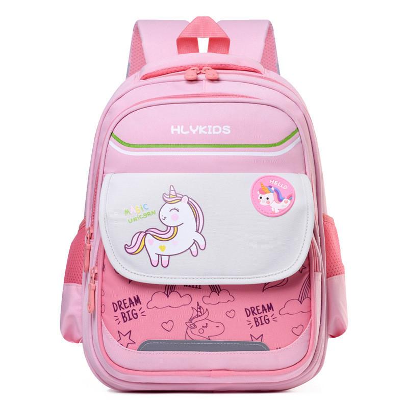 Adorable Cartoon Backpack For Kids In Pink Durable Nylon Breathable Preschool Bag Pink