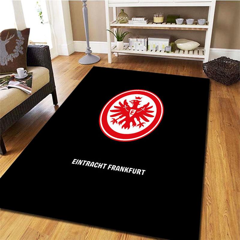 Eintracht Frankfurt Teppich für Wohnzimmer Schlafzimmer Zuhause Sofadekoration, Kinderspiel rutschfeste Bodenmatte