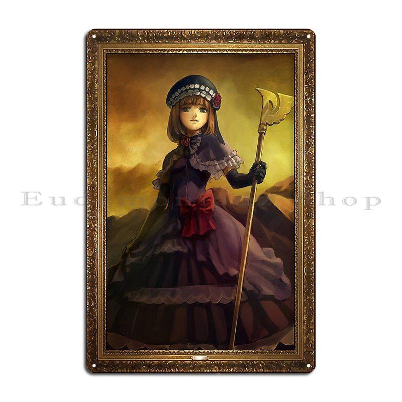 Уминеко Когда плачут ведьмы Ева Портрет Металлическая табличка Постер Декор стены Создай Создай Киностена Пещера Жестяная табличка Постер 20x30cm