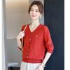 New Sweater Middle-aged Spring and Autumn Knitted Sweater Mother Base Clothes Middle-aged Women's Autumn Clothes