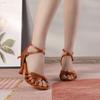 Frauen Tango Ballsaal Latin Walzer Tanz Mädchen Party Schuhe mit hohen Absätzen 7CM