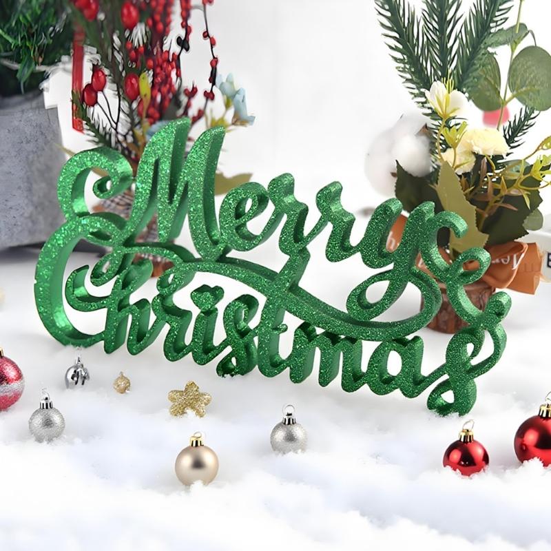 Christmas Letter Hanging Decors Silicone Mold With 3D Design For Holiday Baking Crafts Holiday Party Ornamentation