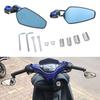 1 Pair Motorcycle Handle Bar Rearview Mirror Scooter Motocross Rearview Mirrors Electrombile Back Side Mirror Universal