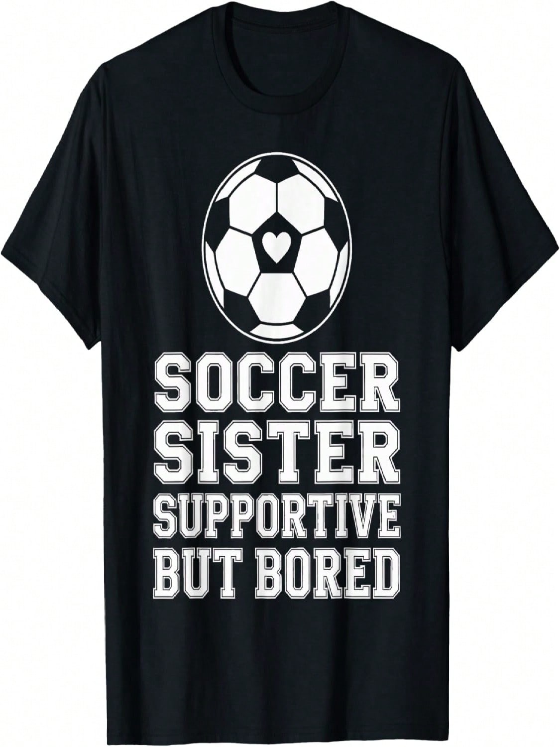 Funny Soccer Sister Supportive Sibling Soccer Fan T-Shirt S разноцветный
