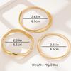 3-piece Women's Chic Geometric Bracelet, with A Retro and Minimalist Style That Catches The Eye. It Is A Casual Outfit Paired with A Divine Artifact