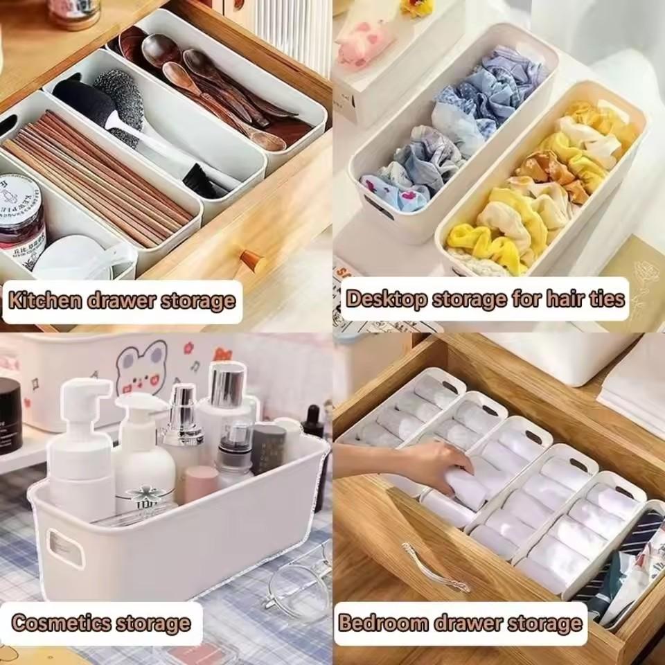 Multifunctionele Opbergdoos Stapelbaar Ondergoed Sokken Sorteren Opbergen Lades Keuken Diversen Cosmetica Sieraden Organizer Bak