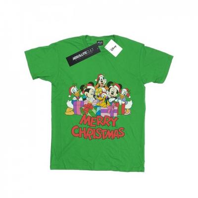 Girls Mickey Mouse And Friends Christmas Cotton T-Shirt