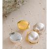 Eetit 20*20cm Smooth Simulated Pearls Round Stud Earrings for Women Stainless Steel Popular Waterproof Daily Jewelry Gala Gift
