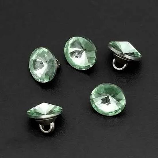 12 Stück/Los 10mm Schwarzer Knopf Roter Diamant Kleiner Knopf Damenmode Exquisite Hemd Rock Dekorative Knöpfe