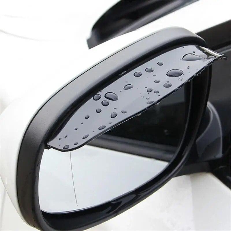 2 Pieces Car Side Mirror Waterproof Sun Visor Rain Eyebrow Auto Car Rear View Side Rain Shield Flexible Protector For Car SUV