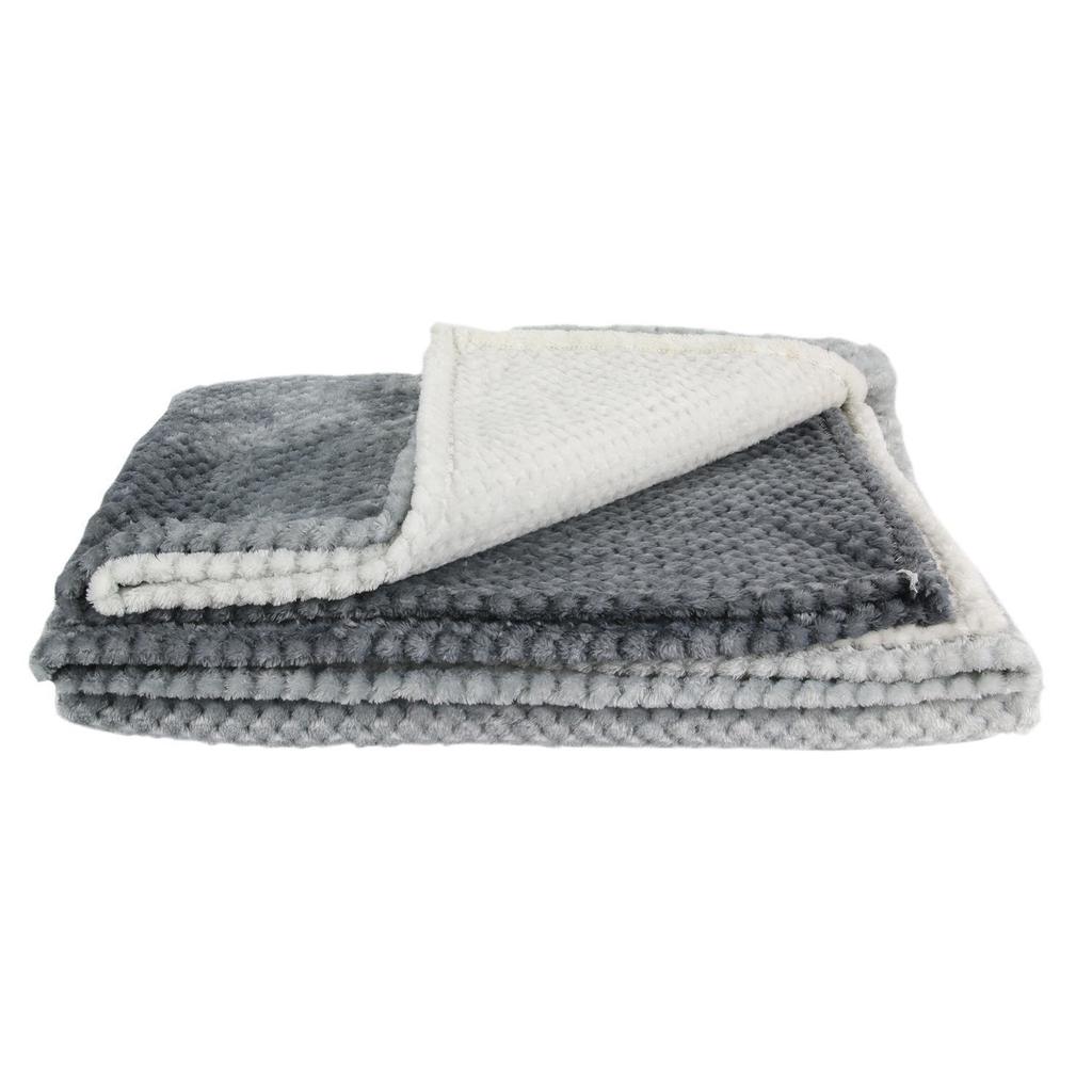 FLUFFY BLANKET Honey gray 150x200 cm SOFT | PLED