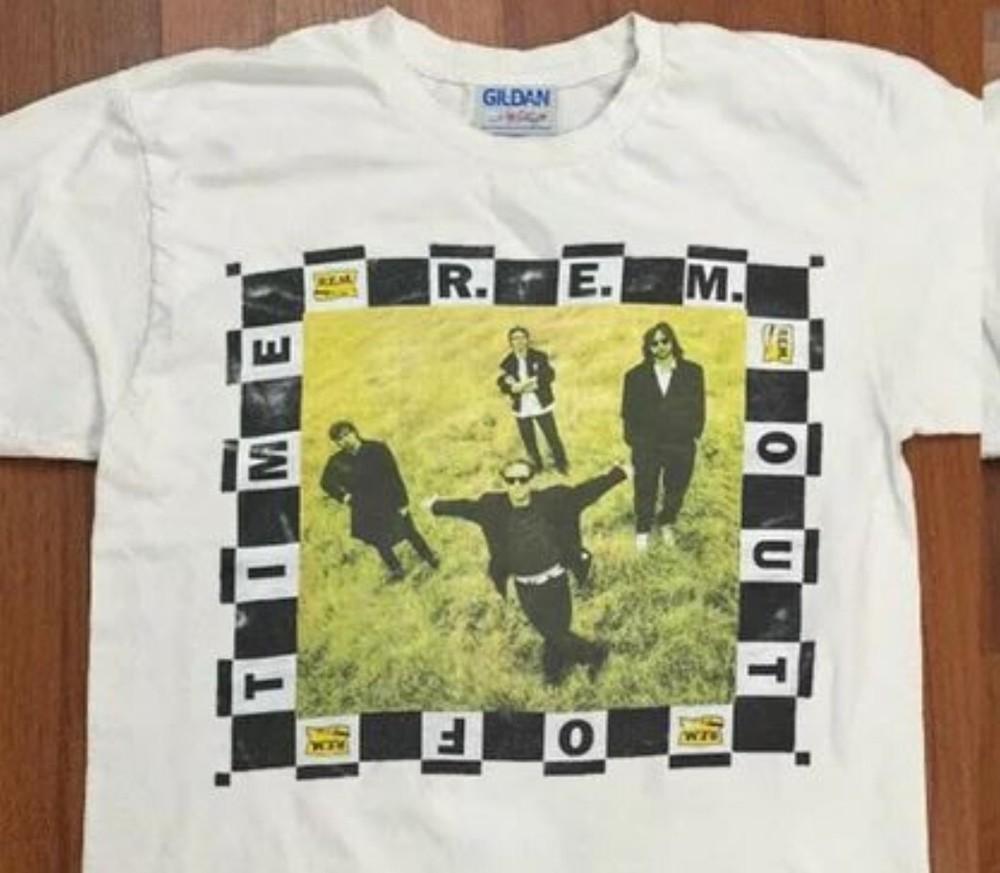 

R.E.M Rock Band Out Of Time TShirt All Size Unisex T-Shirt XXXXL