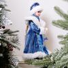Bambola Fanciulla delle Nevi con Paillettes Blu da 40 cm, Ornamento Decorativo per la Casa del Capodanno Russo e Natale