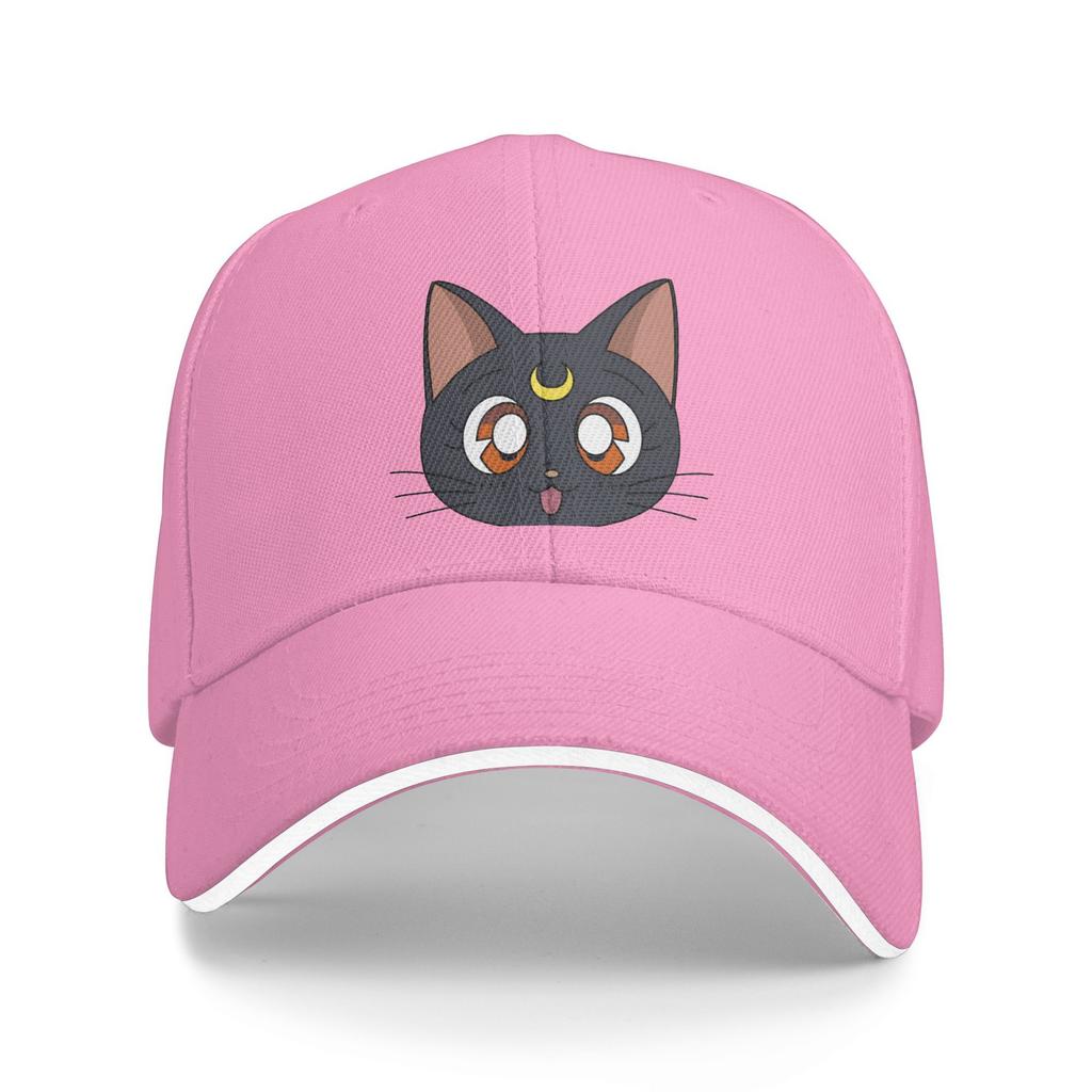 Sailors Moons Luna Girls Anime Merch Unisex Women Baseball Cap Trucker Hat Fashion Outdoor Headwear Adjustable Sun Cap