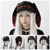 Rabbit Ears Plaid Beret Hat Thin Brim Newsboy Peaked Hat Casual Painter Artist Cap  Girls