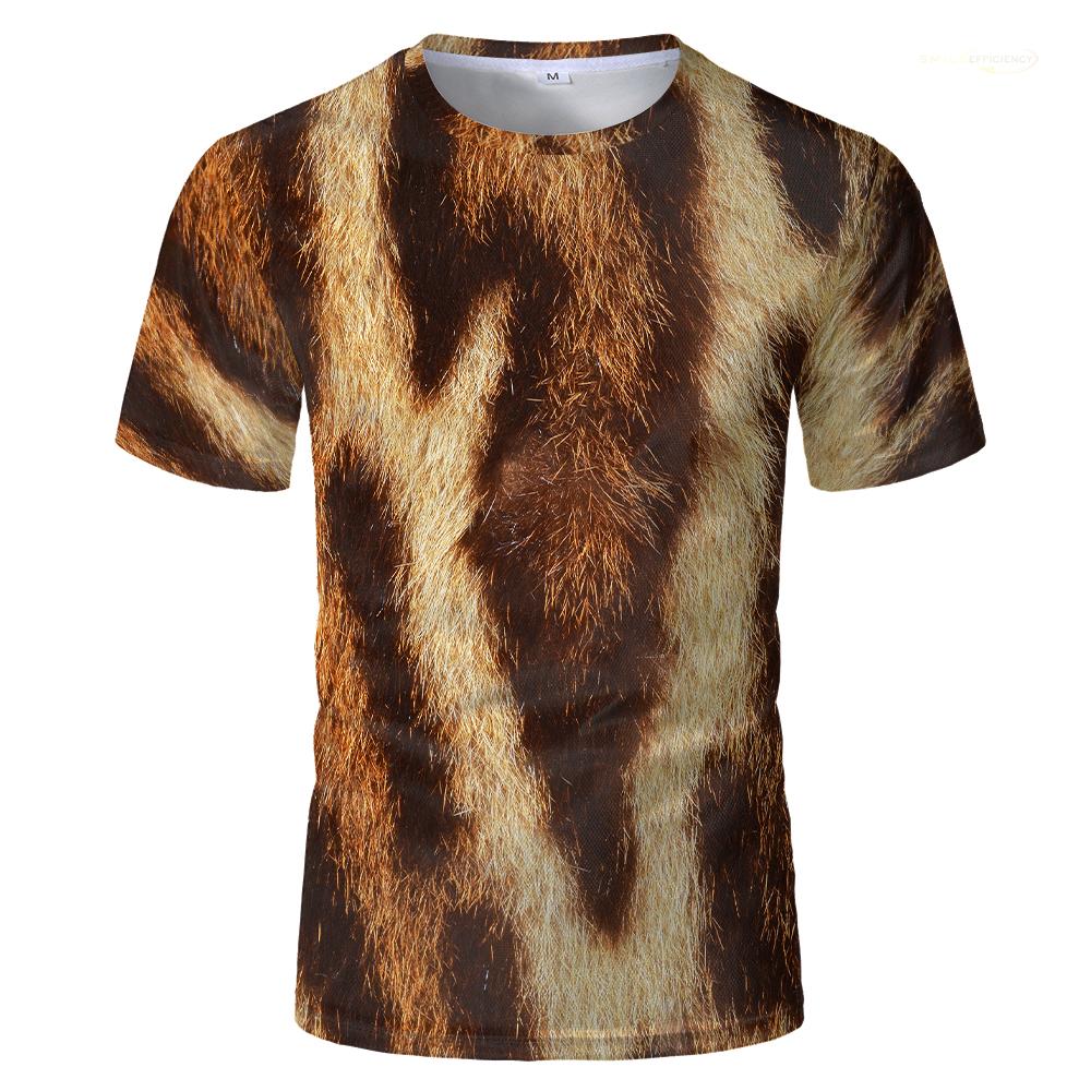 

Новая модная мужская и женская футболка с 3D-принтом «лев, тигр, леопард», «леопардовый принт», повседневная одежда с короткими рукавами, футболки, топы 6XL