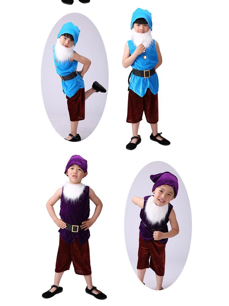 Children's Snow White & Seven Dwarfs Play Costumes: Prince, Hunter, & Magic Mirror Outfits