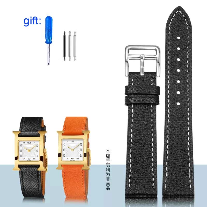 Классический ремешок для часов из натуральной кожи подходит для часов Hermes 14/16/18/20 — фото 16