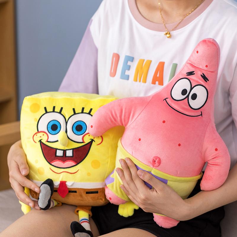 Anime Spongebob Squarepants Patrick Star Squidward Eugene H. Krabs Gary Kawaii Cartoon Stuffed Plush Toys Birthday Gift For Kid