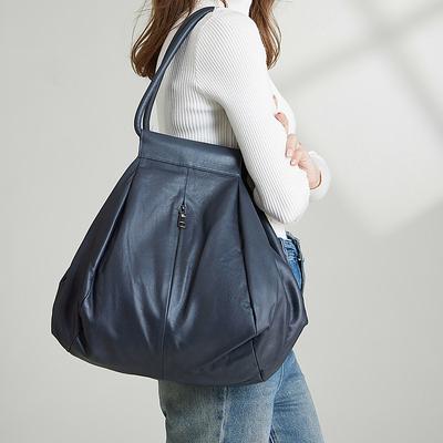 Sac à main en cuir véritable souple pour femme, sac à bandoulière de grande capacité, sac de marque de créateur, sacs sous les aisselles, fourre-tout décontracté pour dames