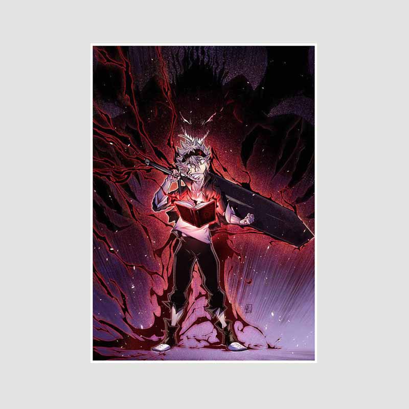 DIY Bar Home Decor Mural White Paper Classic Anime Black Clover Yami Posters HD Prints Living Room Decoration Painting Pictures Gifts