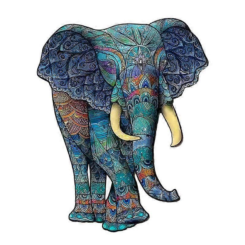 Wooden Puzzle Gift Box with Children's Puzzle Animal Pattern