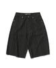 Seuweideu Stripe Denim Shorts [Black]