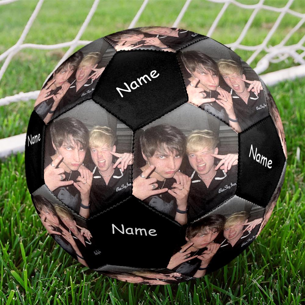 Custom Name Sam and Colby Theme Size 5 Soccer Ball, Suitable for Both Indoor and Outdoor Matches, a Gift Suitable for Everyone.