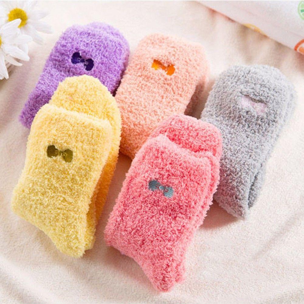 

Hot New Bow Sweet Velvet Thickening Women s Thermal Warm Socks Winter серый