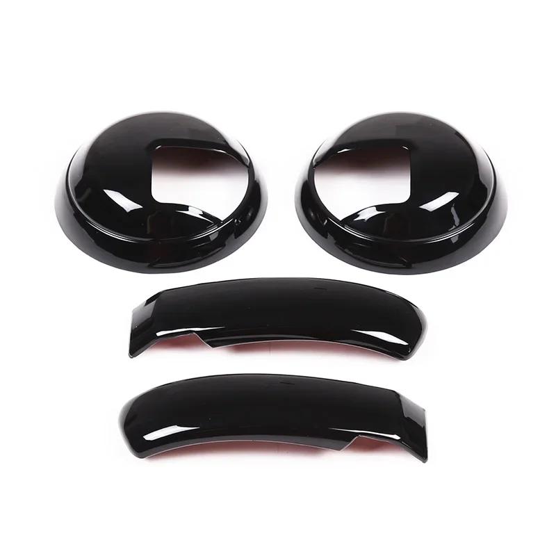 For Fiat 500 2010-2024 ABS Carbon Fiber Car Inside Handle Panel Frame Cover Trim Sticker Car  Accessories