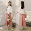Elegant Hanfu Women's Summer New Butterfly Sweet Chinese Suit Embroidered Suit Hanfu Blouse Skirt Two Piece Set