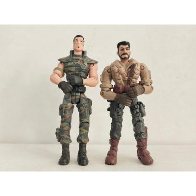 2pcs/lot Lanard the Corps Elite Kenji "Rain" Shinto Vs Zander Crash Baptiste 3.75inch Kid Toy Figure