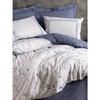 Parure de lit - 1 housse de couette 220 x 240 cm + 2 taies d'oreiller 60 x 60 cm - 100% coton renforcé - Bleu