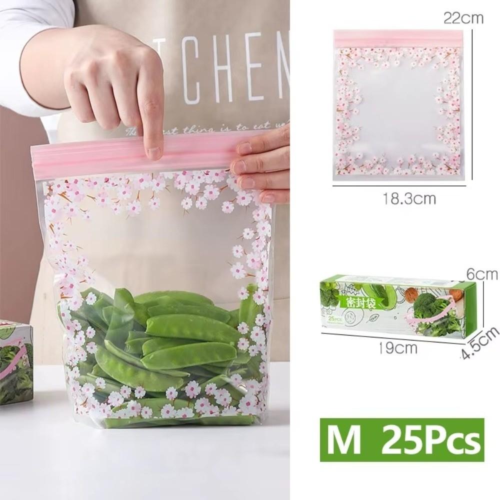 Self-Sealing Design Sealed Storage Bag Food Grade Thickened Plastic Bag  For Refrigerator