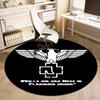 1 Stück Rammstein Adler Runder Teppich - Weich, Rutschfest - Perfekt für Wohnzimmer, Schlafzimmer, Büro, ZuhauseRC2822