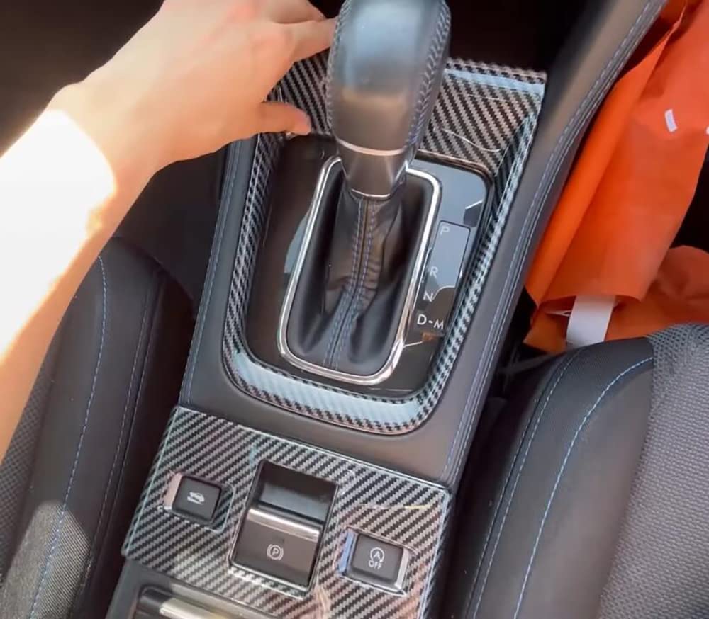 Carbon Fiber Console Switch Panel Gear Shift Stickers for Subaru WRX WRX and VM4 Models Japan Spec Custom Accessory Set of 2 [HIGH FLYING] & S4, VAG,