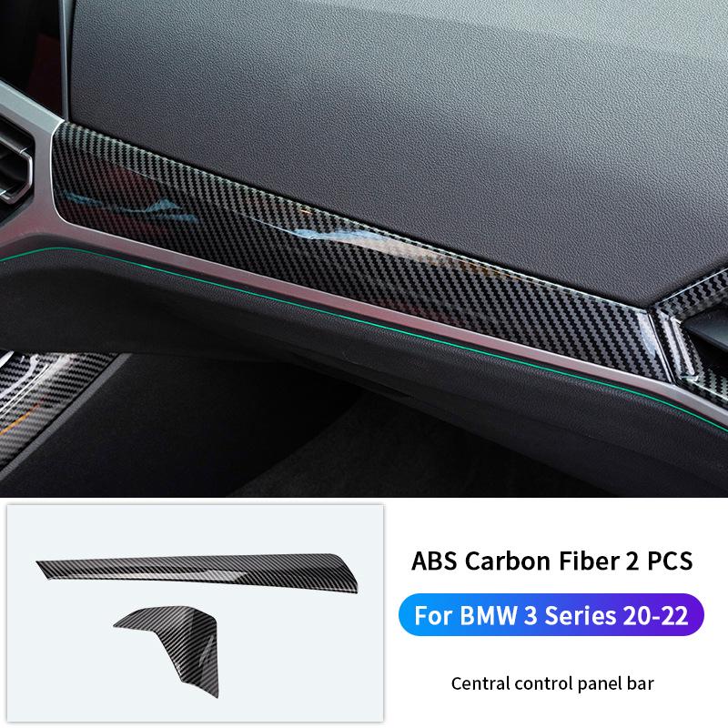 For BMW 3 Series G20 19-22 Carbon Fiber Color Center Gear Shift Panel Decorate Cover Shift Lever Panel Trim