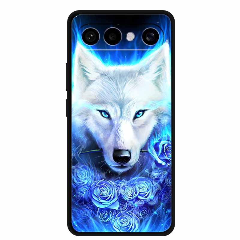 For Vivo S50 Pro Mini Case Lovely Lion Black Bumper Soft Silicone Coque for Vivo S 50 Pro Mini 6.31" Cover TPU Protector Funda