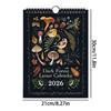 Dark Forest Lunar Calendar 2026 Contains 12 Original Illustrations Drawn Throughout The Year 12 Monthly Colorful Wall Calendar