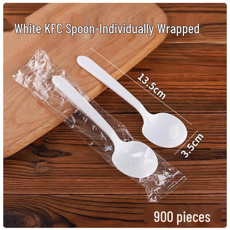Individually Wrapped Disposable White Plastic Sporks
