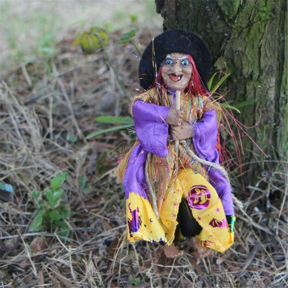 Zahrada Trávník Závěsný Halloweenský Hororový Přívěsek Figurka Čarodějnice Ozdoba Dekorace
