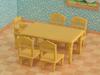 Sylvanian Families Furniture Table ST Mark Certified Ages Toy Dollhouse Sylvanian Families Epoch EPOCH [Dining Set] KA-421 3+ Co., Ltd.
