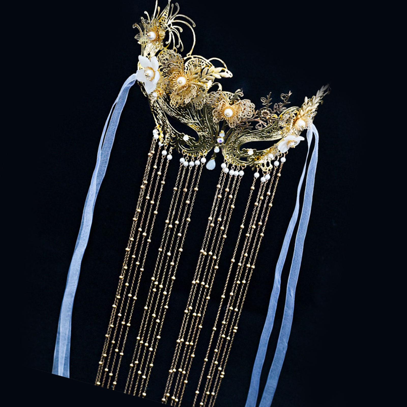 

Элегантная маска-вуаль с кисточками, изящные кисточки, головной убор для фотографов и моделей в культурной обстановке