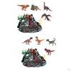 Electric Action Toy Figure with LED Eruptions Science Experiment Kit for Boys Girls Kids Holiday