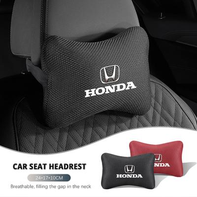 1Pcs Car Breathable Ice Silk Headrest Auto Neck Support Pillow For Civic Accord Crosstour Spirior Odyssey Avancier UR-V