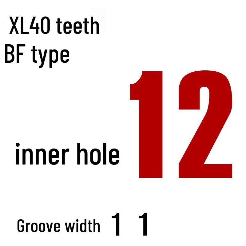 Aluminiumlegierung XL 40-Zahn Synchronriemenscheibe, Bohrungsgrößen: 6-20mm