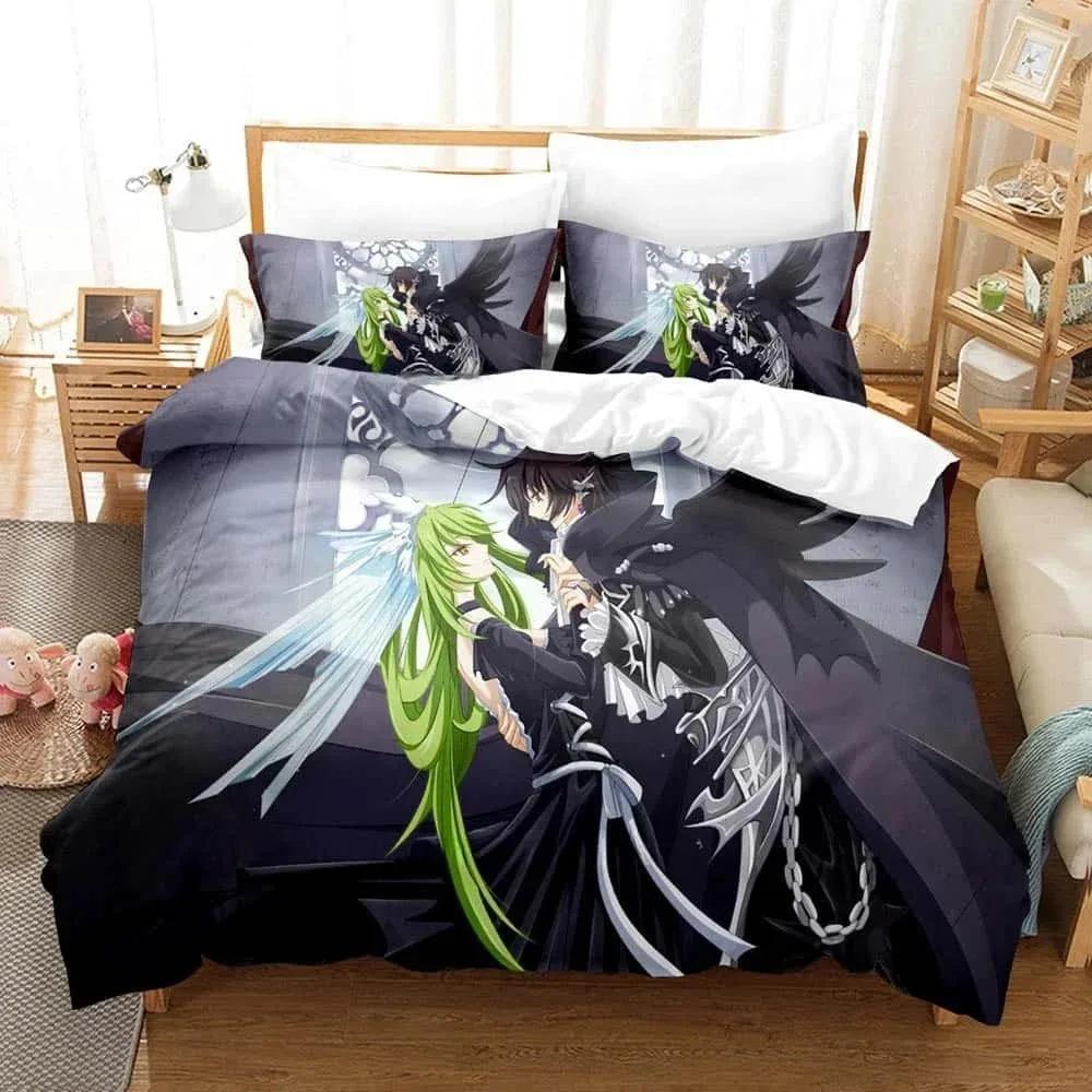 3D Cartoons Code Geass Bedding Set Single Twin Full Queen King Size Bed Set Adult Kid Bedroom Duvet cover Sets For Home Textiles