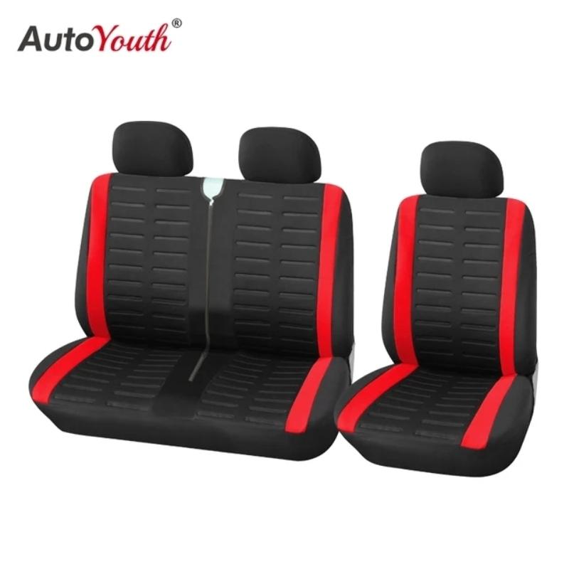 1+2 Koltuk Kılıfları Transporter/Van için Araba Koltuk Kılıfı 2+1 Araba Koltuğu için Evrensel Uyumlu İç Aksesuarlar Araba Koruyucu Kılıf