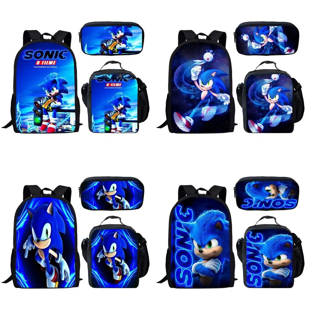 Piece 3 Pattern Schoolbag Lunch Bag Pencil Case Kids Set