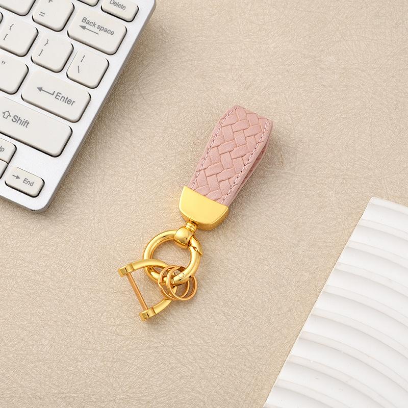 Cross-border Year of the Horse Car Home Keychain Wrist Rope Motorcycle Pendant Men's and Women's Metal Braided Rope Bag Key Chain